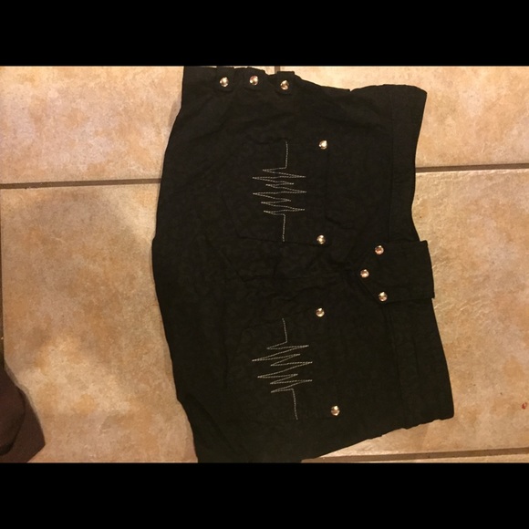 Mini skirt black leopard sz M - Picture 2 of 2